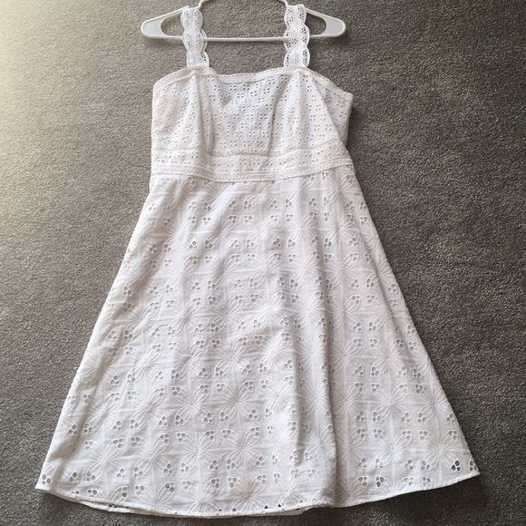 Ann Taylor Dresses & Skirts - Ann Taylor Strap Eyelet Flare Dress